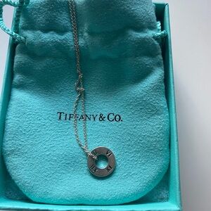 Tiffany & Co. 925 Silver Roman Numeral Atlas Pendant Necklace